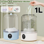Wireless Mini Washing Machine – Portable Underwear/Socks Cleaner (1 L)
