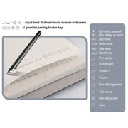 Digital Handwriting Note Book Smart Sync Pen Diary , AI ,Voice Drawing Bluetooth Writing Pads Playback