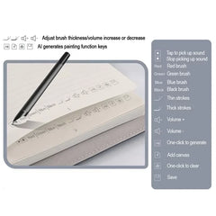 Digital Handwriting Note Book Smart Sync Pen Diary , AI ,Voice Drawing Bluetooth Writing Pads Playback