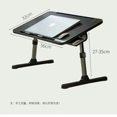 Lift Foldable Laptop Table for Bed Stand for Working Read with Radiator Drawer