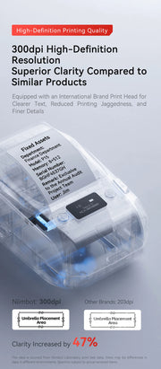 Wireless 20-50 mm Printer