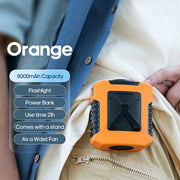 Kinscoter 6000mAh Hanging Neck/Waist Fan