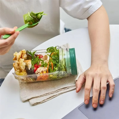 A03F-Plastic Salad Pod Containers