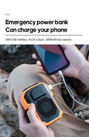 Kinscoter 6000mAh Hanging Neck/Waist Fan