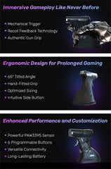 Ragnok 3 Gun ErgoStrike 7 Next-Gen Gaming ,Mouse for Shooting Games Recoil Feature Included for Enhanced FPS Immersion Ergonomics