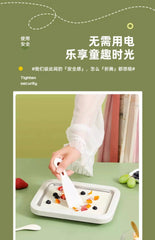 Ice Cream Maker Pan with 2 Scrapers