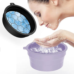 Face Bowl for Ice with Built-In Icetray