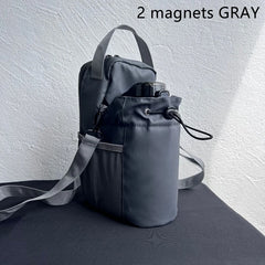 Magnetic Gym water bottle Bag Large Capacity , Carrier Bag With Phone Pocket Portable