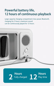 IPX4 Waterproof Phone Case with Bluetooth Speaker Wall Mount Phone Holder