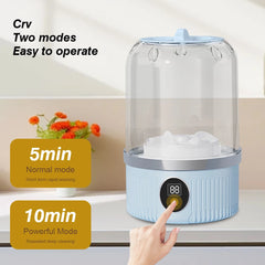 Wireless Mini Washing Machine – Portable Underwear/Socks Cleaner (1 L)