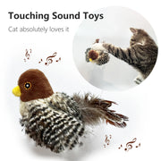 Bird Cat Toy for Indoor, Interactive Catnip Toys, Simulated Chirping Flapping Wings Bird, Upgrade Plush Kitten Exercise Toys