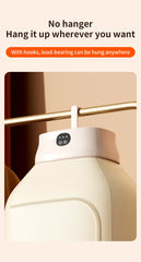 Mini Dryer Foldable Electric With Dryer Bag And Time Set Travel Style