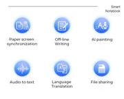 Digital Handwriting Note Book Smart Sync Pen Diary , AI ,Voice Drawing Bluetooth Writing Pads Playback