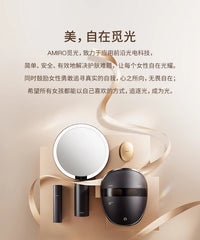 Women's Handheld Makeup Bag Makeup Mirror  LED