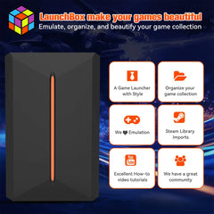 3760+ 3D/AAA Games for PS4/PS3/PS2/Switch/WII/WIIU/N64/DC Etc Portable 500GB Launchbox External Gaming Hard Drive for Windows PC