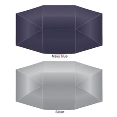 4.2x2.1m Car Summer Sunshade Umbrella Fully Automatic, Remote Control Portable Canopy Cover