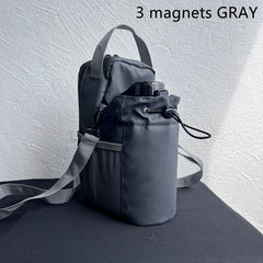Magnetic Gym water bottle Bag Large Capacity , Carrier Bag With Phone Pocket Portable