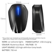 2pcs Angel Wings  Rechargeable Led Car