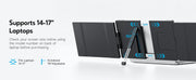 Dopesplay Triple Dual Laptop Screen Extender FHD 1200P 14.1 inch ,For Windows Mac Android Laptops 14-17.3inch