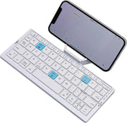 Rechargeable Bluetooth Keyboard for Laptop iPad Phone Mini Portable Folding Keyboard
