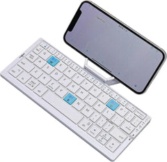 Rechargeable Bluetooth Keyboard for Laptop iPad Phone Mini Portable Folding Keyboard