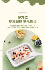 Ice Cream Maker Pan with 2 Scrapers