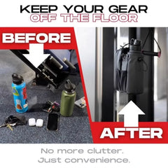Magnetic Gym water bottle Bag Large Capacity , Carrier Bag With Phone Pocket Portable
