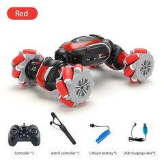 Gesture-Control Stunt Car – Hand‑Sensor 360° Spins, LED Lights & Remote