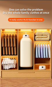 Mini Dryer Foldable Electric With Dryer Bag And Time Set Travel Style