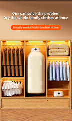 Mini Dryer Foldable Electric With Dryer Bag And Time Set Travel Style