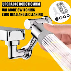 1440° Rotatable Faucet Aerator Extender,Metal  Robot Arm