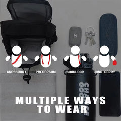 Magnetic Gym water bottle Bag Large Capacity , Carrier Bag With Phone Pocket Portable