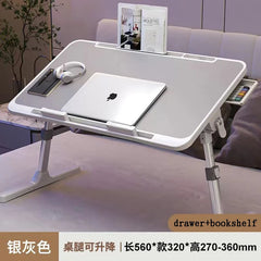 Lift Foldable Laptop Table for Bed Stand for Working Read with Radiator Drawer