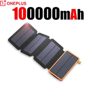 OnePlus 200000mAh Sun Powerbank, Folding Solar Panel USB, Camping Waterproof