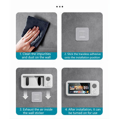 IPX4 Waterproof Phone Case with Bluetooth Speaker Wall Mount Phone Holder