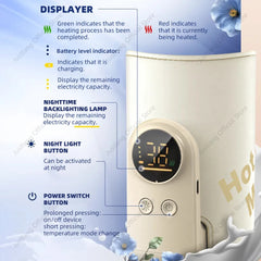 JUSTLANG Baby Bottle Warmer 5 Heat Level