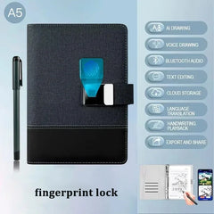 Digital Handwriting Note Book Smart Sync Pen Diary , AI ,Voice Drawing Bluetooth Writing Pads Playback