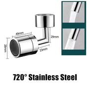 1440° Rotatable Faucet Aerator Extender,Metal  Robot Arm